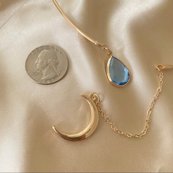 💕Last oneCrescent moon Open Choker Necklace - Picture 10 of 14